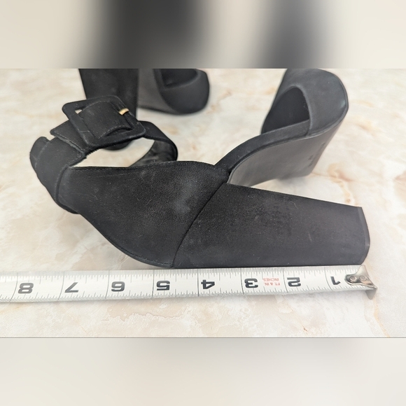 Steve Madden Velvet high heel cuff ankle strap buckle shoes Made In Brazil Sz 9M - Picture 6 of 13